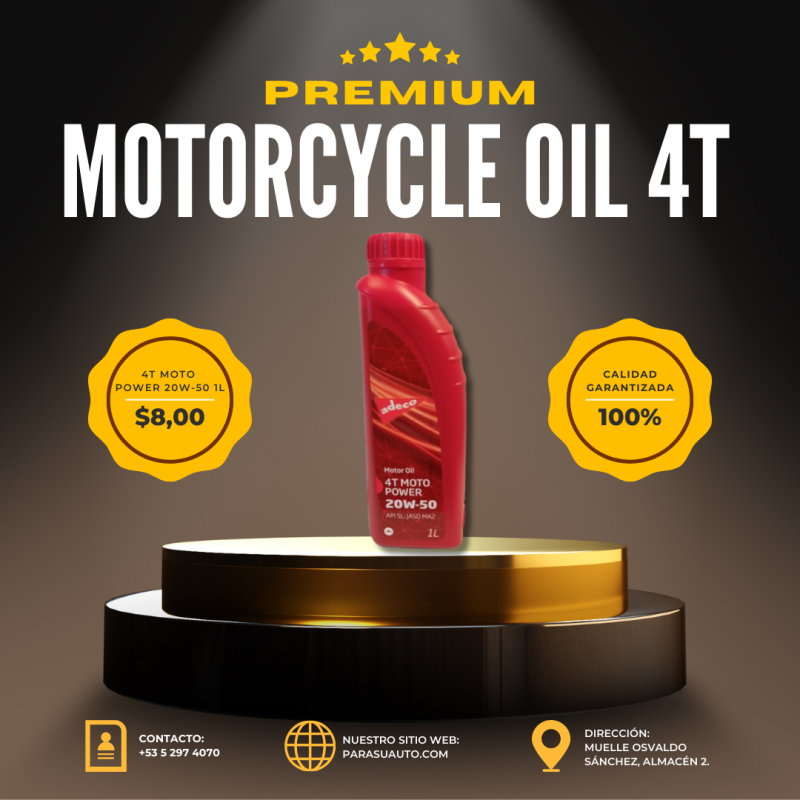 4T MOTO POWER 20W-50 1L - Motor Oil